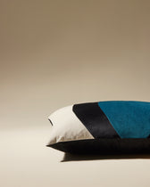 Coussin Lune - Bleu Sarah design Maison Sarah Lavoine Bleu Sarah Velours 55 cm 40 cm 3