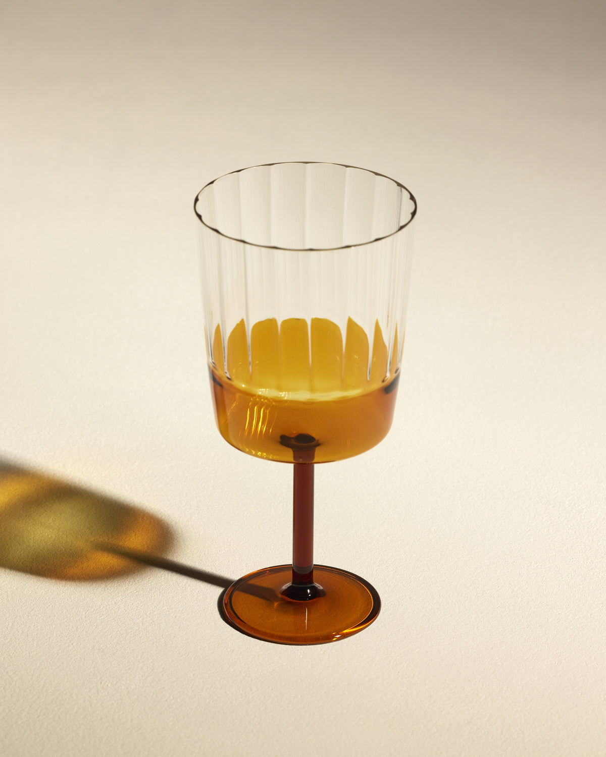 Eclat water glass - Ambre design Maison Sarah Lavoine Ambre Glass 16 cm 2
