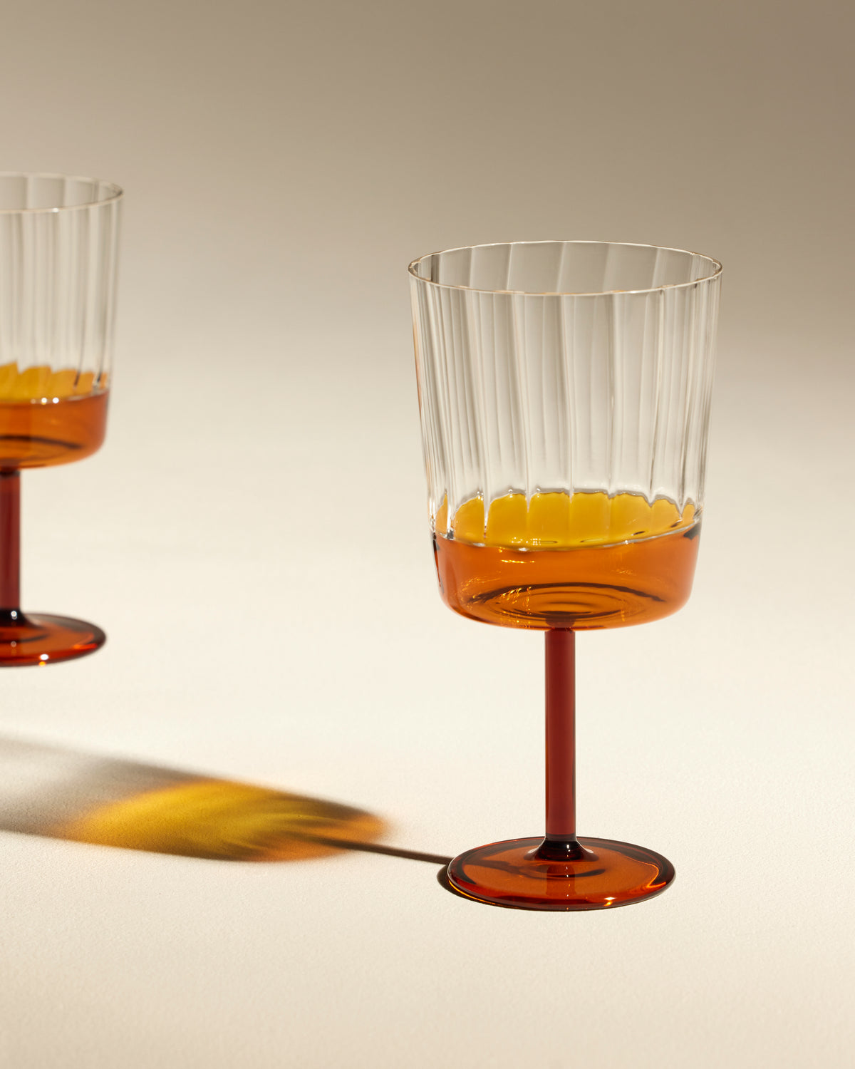 Eclat water glass - Ambre design Maison Sarah Lavoine Ambre Glass 16 cm 4