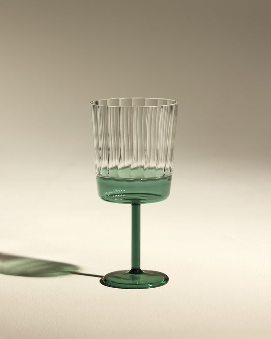Verre à eau Eclat - Bleu Sarah design Maison Sarah Lavoine Bleu Sarah Verre  16 cm 1