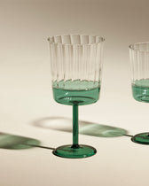 Verre à eau Eclat - Bleu Sarah design Maison Sarah Lavoine Bleu Sarah Verre  16 cm 4