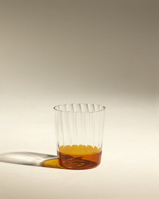 Eclat tumbler - Amber design Maison Sarah Lavoine Amber Glass 8 cm 9 cm 1