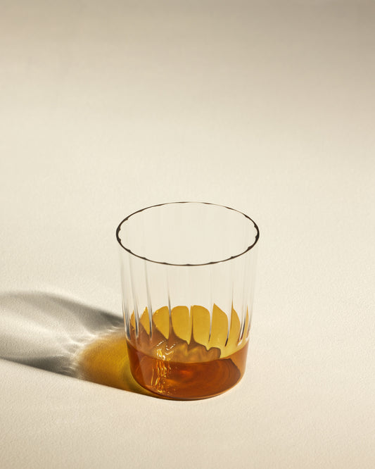 Eclat tumbler - Amber design Maison Sarah Lavoine Amber Glass 8 cm 9 cm 2