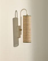 Applique Tokyo - Blanc design Maison Sarah Lavoine Blanc Rabane  42 cm 2