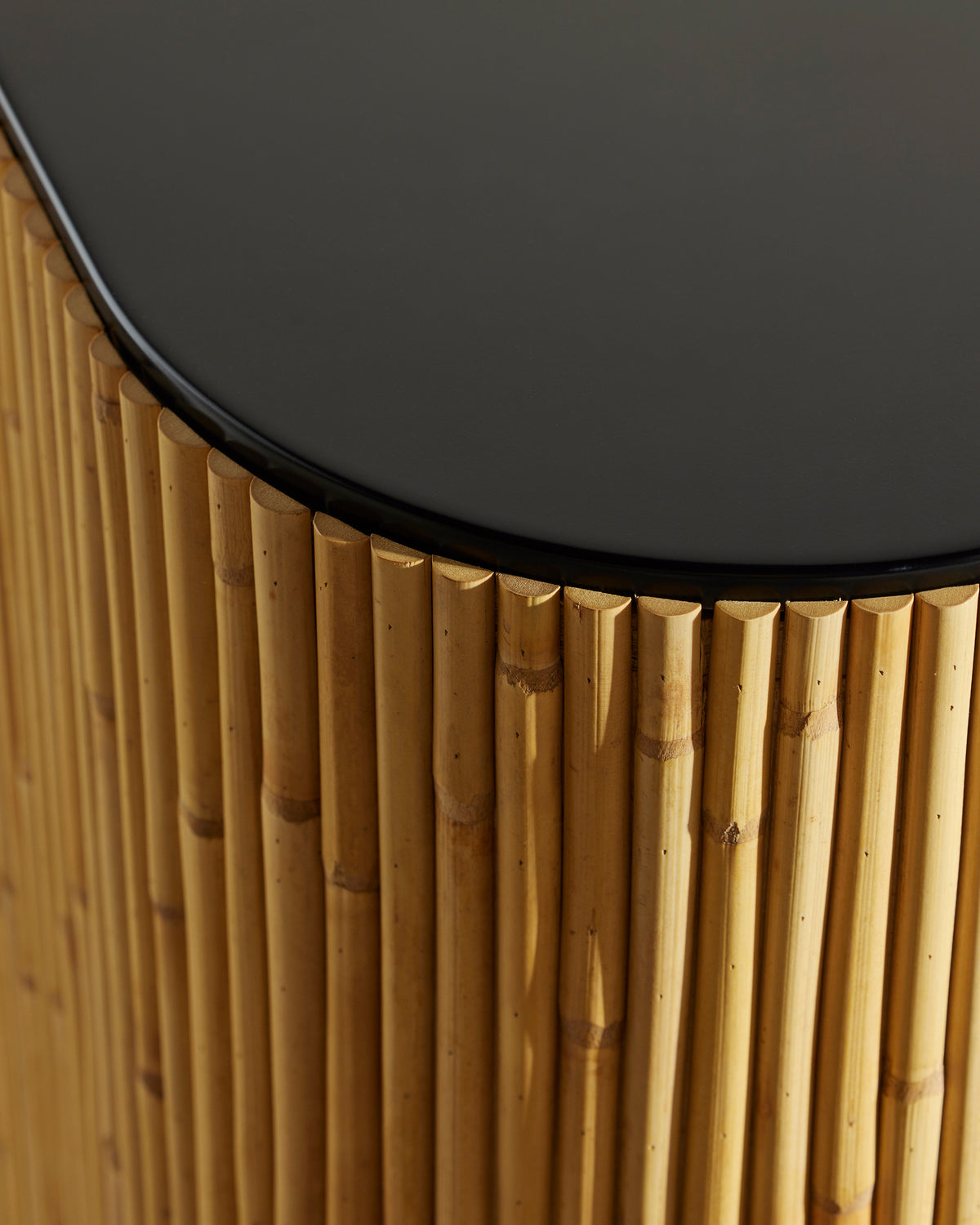 Riviera Sideboard - Modern Black Maison Sarah Lavoine Black Rattan 120 cm 75 cm 5