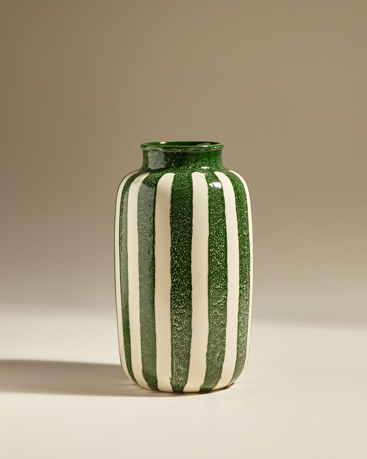 Large decorative vase Riviera - Designer green, ceramic Maison Sarah Lavoine Green Ceramic 36 cm 1