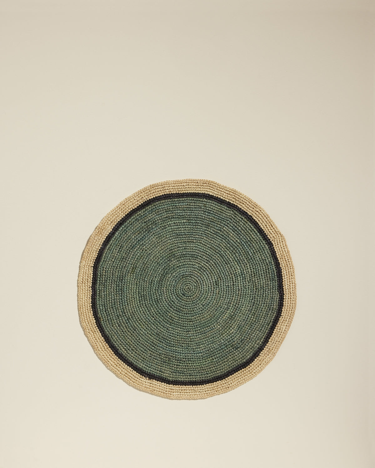 Globe placemat - Celadon / Natural design Maison Sarah Lavoine Celadon / Natural Raffia 1