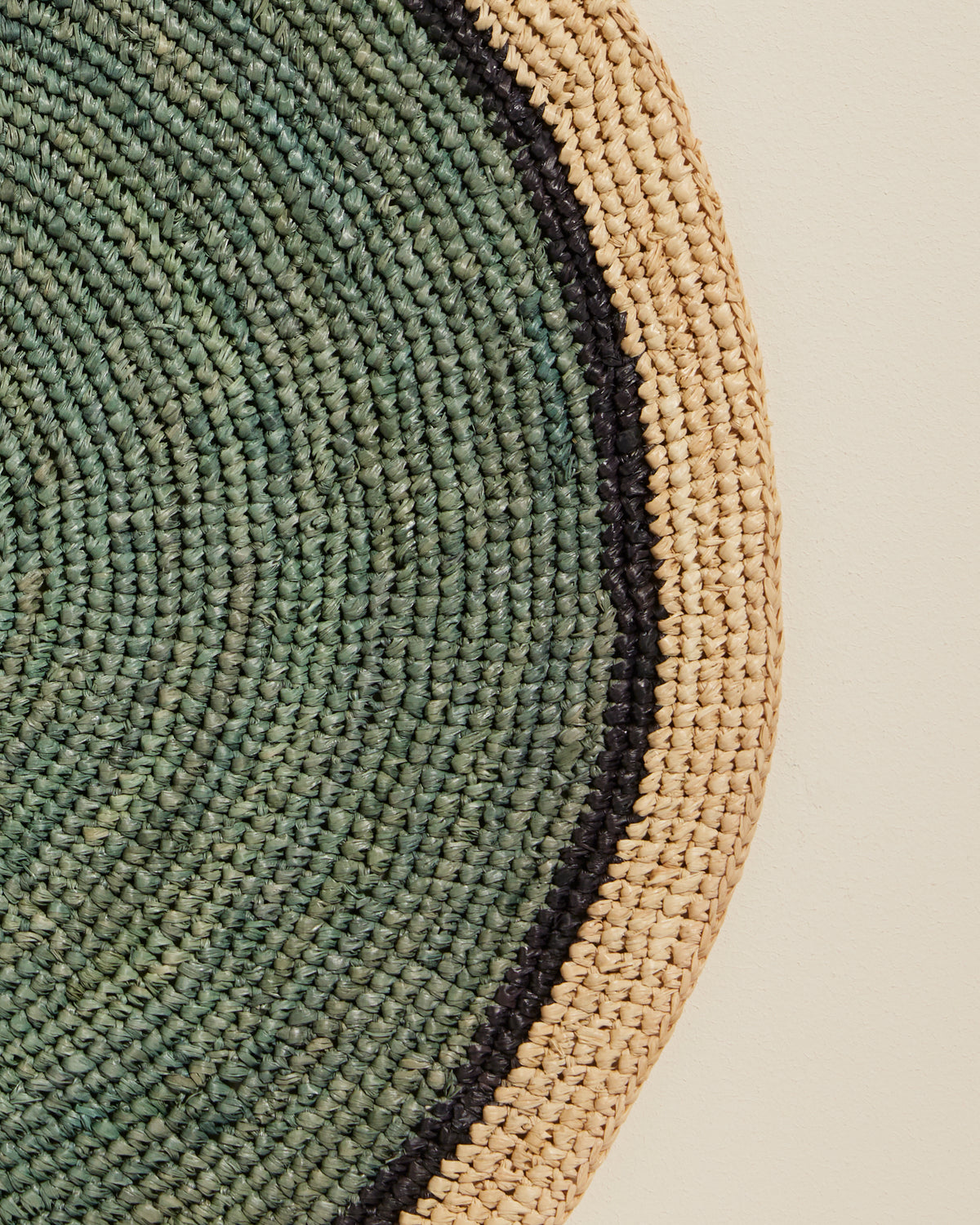 Globe placemat - Celadon / Natural design Maison Sarah Lavoine Celadon / Natural Raffia 2
