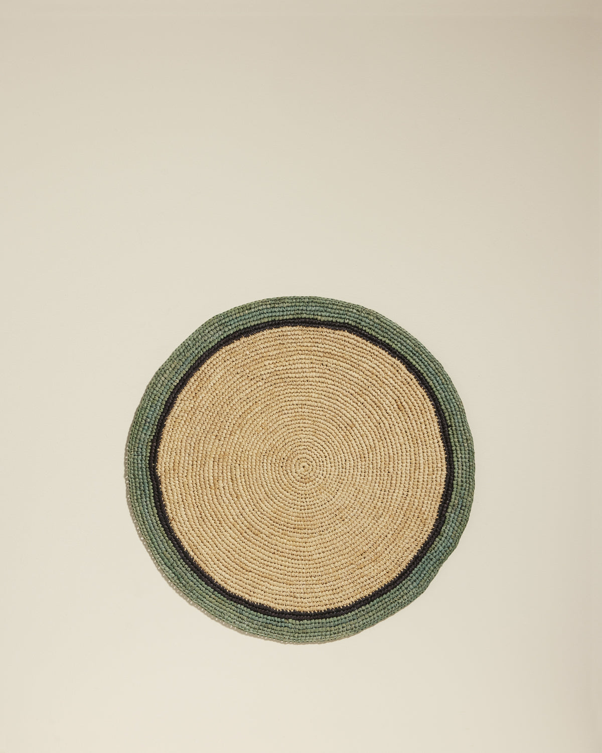 Globe placemat - Natural / Celadon design Maison Sarah Lavoine Natural / Celadon Raffia 1