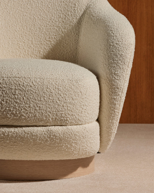 Fauteuil Bozzolo - Ecru design Maison Sarah Lavoine Ecru Coton 75 cm 72 cm 2