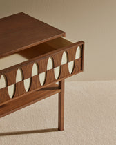 Table de chevet Ecailles - Noyer design Maison Sarah Lavoine Noyer Bois 55 cm 55 cm 3