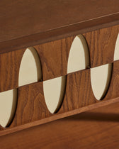 Table de chevet Ecailles - Noyer design Maison Sarah Lavoine Noyer Bois 55 cm 55 cm 4