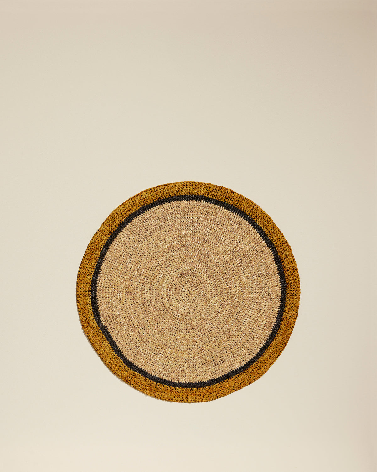 Globe placemat - Natural / Saffron design Maison Sarah Lavoine Natural / Saffron Raffia 1