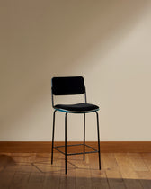 Chaise Ilot Double Jeu - Bleu Sarah design Maison Sarah Lavoine Bleu Sarah Velours 42 cm 95 cm 3