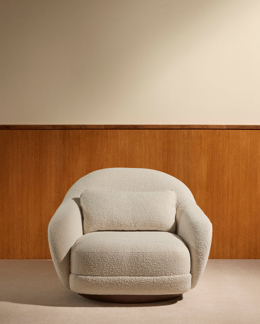 Fauteuil Bozzolo - Ecru design Maison Sarah Lavoine Ecru Coton 110 cm 91 cm 1