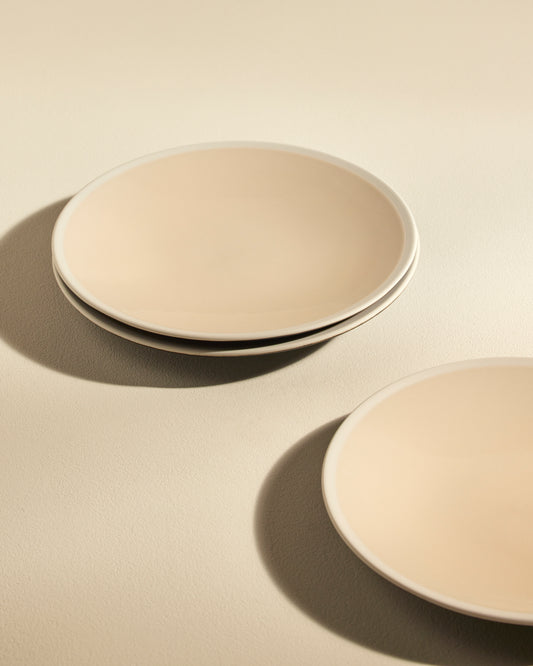 Assiette plate Sicilia - Ecru design moderne Maison Sarah Lavoine Ecru Céramique   4