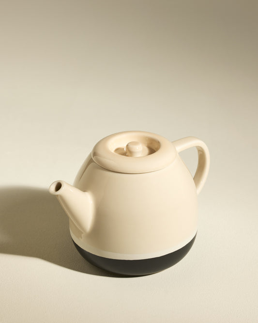 Theière Sicilia - Ecru haut de gamme Maison Sarah Lavoine Ecru Céramique  21 cm 2