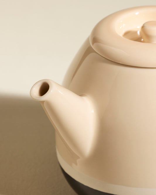 Theière Sicilia - Ecru haut de gamme Maison Sarah Lavoine Ecru Céramique  21 cm 3