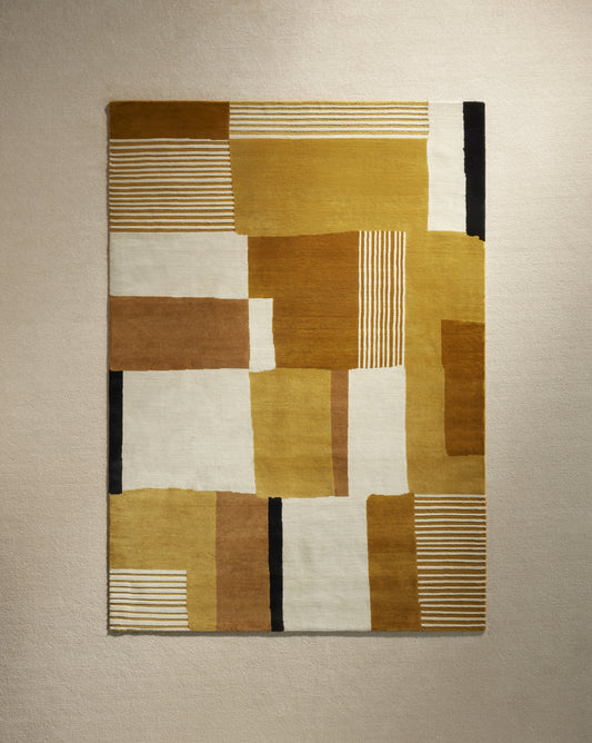 Tapis Boro - Ocre design Maison Sarah Lavoine Ocre Laine Petit 170 cm | Moyen 200 cm | Grand 250 cm Petit 240 cm | Moyen 300 cm | Grand 350 cm 1
