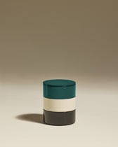 Boite ronde à bijoux Totem - Bleu Sarah design Maison Sarah Lavoine Bleu Sarah Bois laqué  11 cm 1