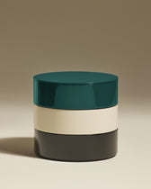 Totem round jewelry box - Bleu Sarah design Maison Sarah Lavoine Bleu Sarah Lacquered wood 15.6 cm 1