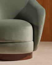 Fauteuil Bozzolo - Pousse de Tilleul design Maison Sarah Lavoine Pousse de tilleul Velours 75 cm 72 cm 2