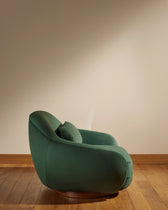 Fauteuil Bozzolo - Vert Forêt design Maison Sarah Lavoine Vert Forêt  Velours 110 cm 91 cm 3