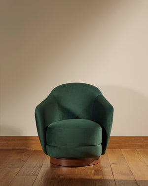 Fauteuil Bozzolo - Vert design Maison Sarah Lavoine Vert Velours 75 cm 72 cm 1