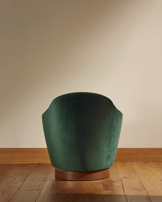 Fauteuil Bozzolo - Vert design Maison Sarah Lavoine Vert Velours 75 cm 72 cm 4