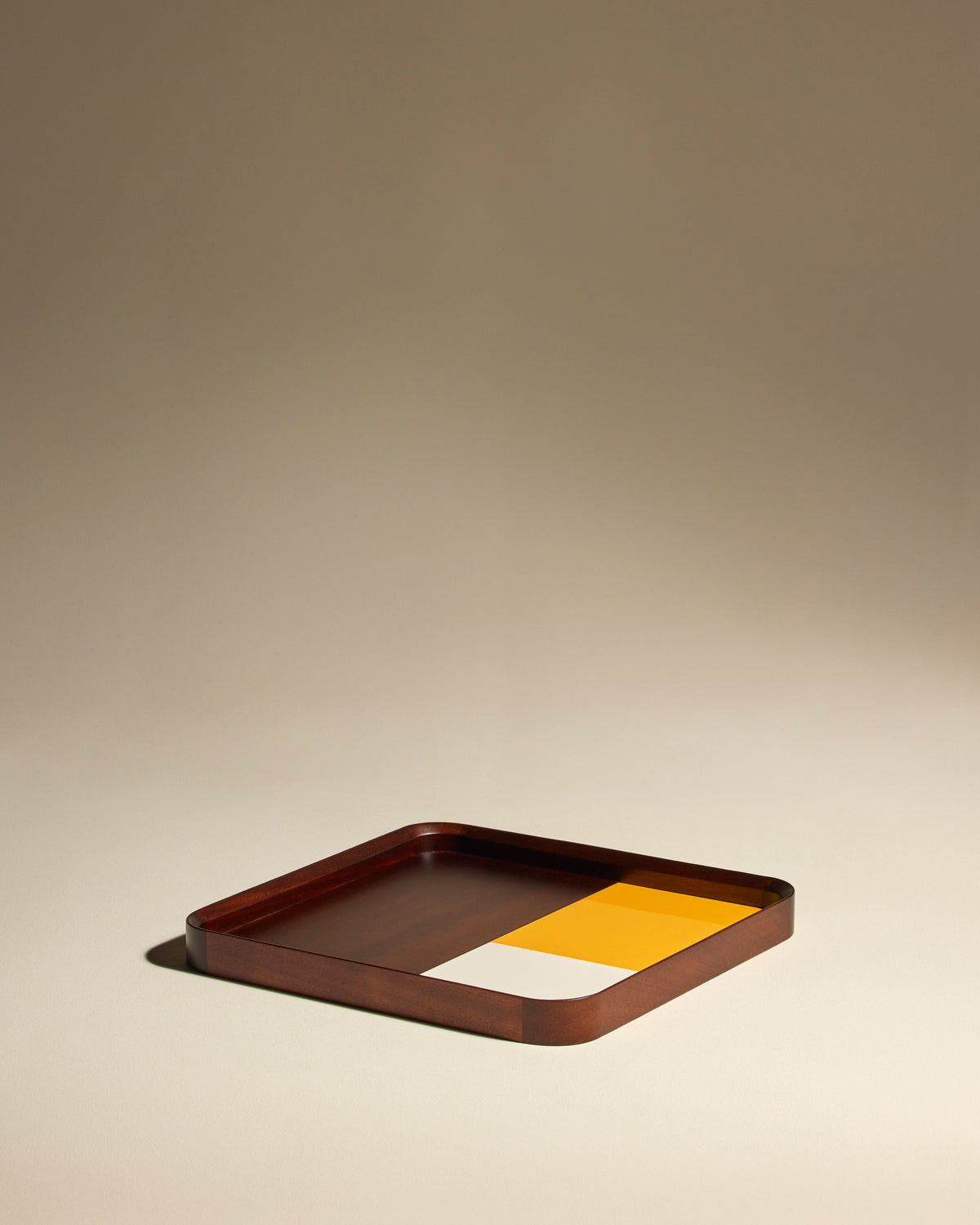 Sicilia tray - Ocher design Maison Sarah Lavoine Ocher Wood 35 cm 1