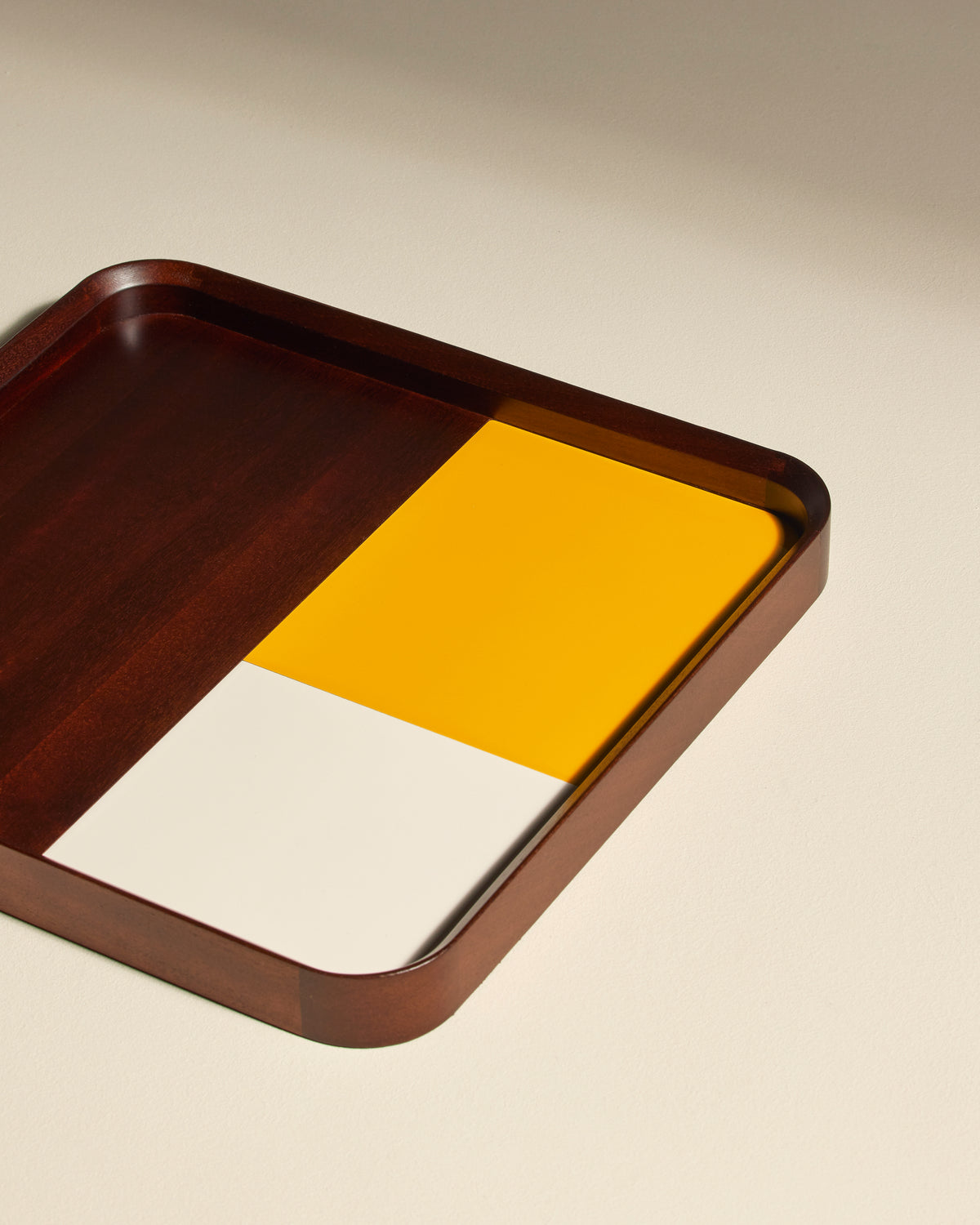 Sicilia tray - Ocher design Maison Sarah Lavoine Ocher Wood 35 cm 2