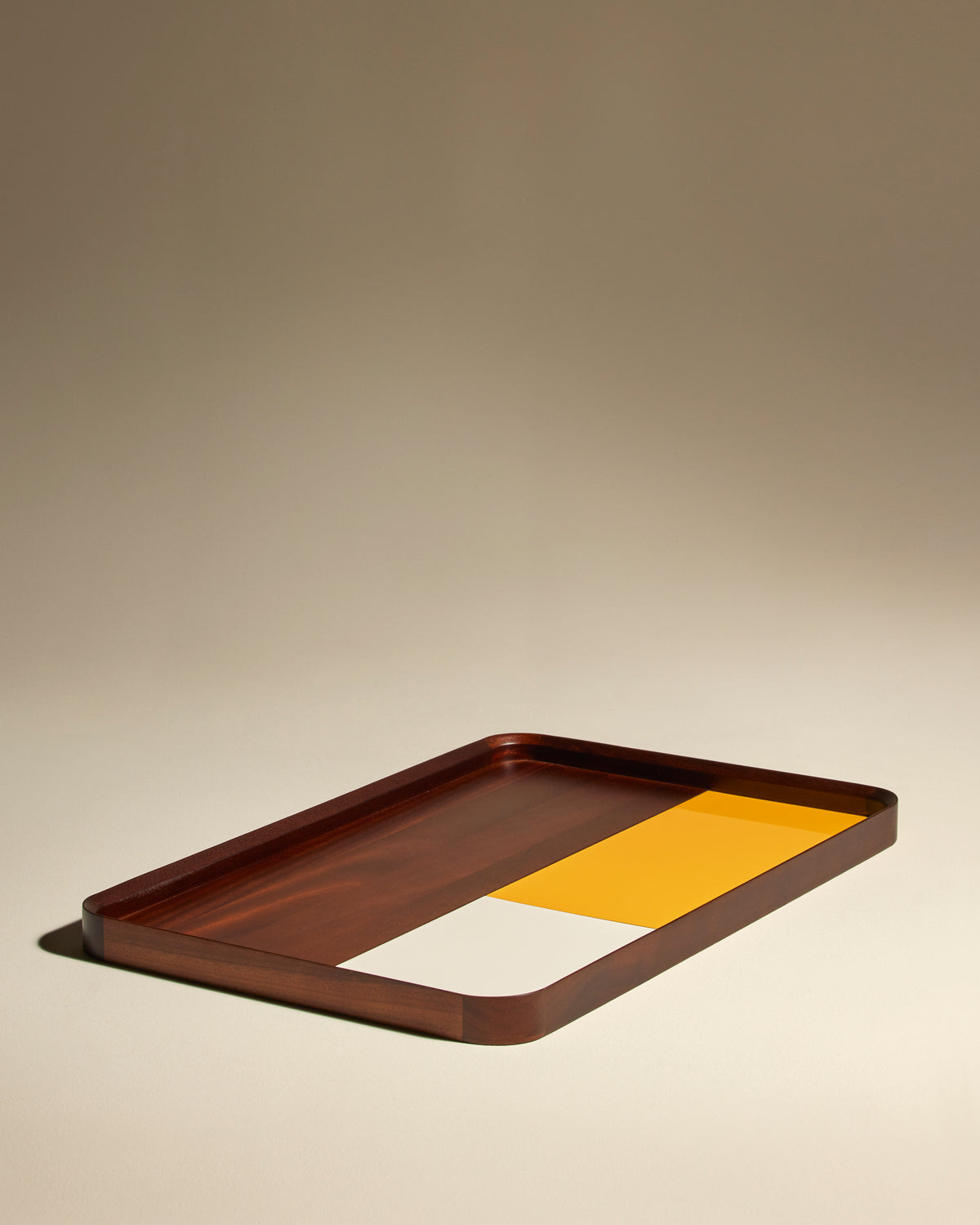 Sicilia tray - Ocher design Maison Sarah Lavoine Ocher Wood 60 cm 1