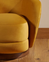 Bozzolo armchair - Ocher design Maison Sarah Lavoine Ocher Velvet 75 cm 72 cm 2