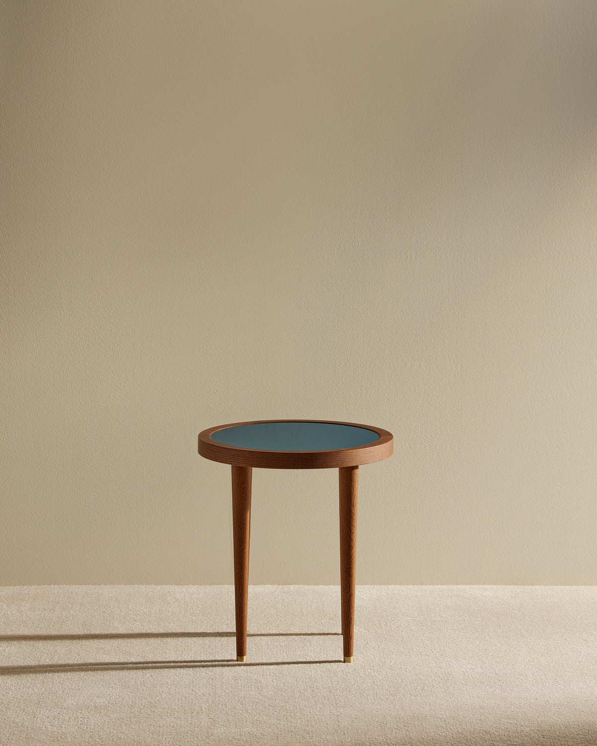 Table basse ronde Puzzle - Bleu Sarah design Maison Sarah Lavoine Bleu Sarah Chêne  45 cm 1