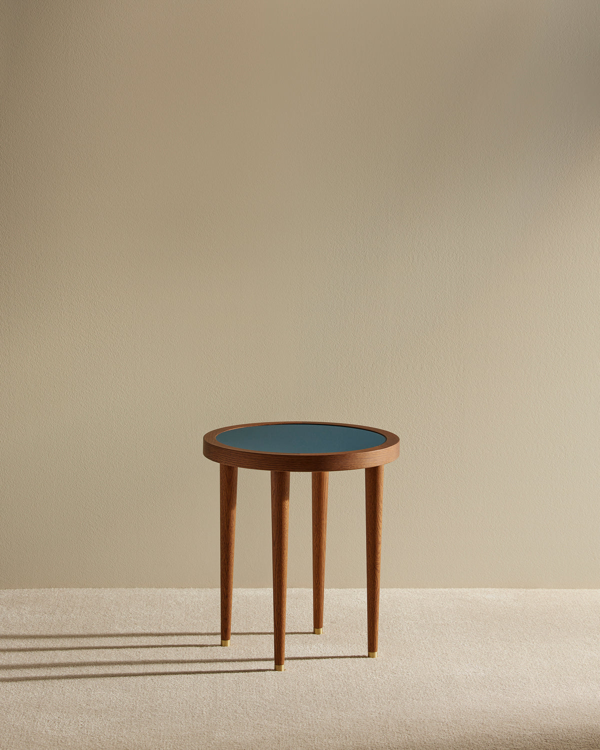 Table basse ronde Puzzle - Bleu Sarah design Maison Sarah Lavoine Bleu Sarah Chêne  45 cm 3