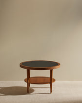 Table basse ronde Puzzle - Noir design Maison Sarah Lavoine Noir Chêne  40 cm 1