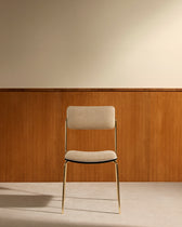 Chaise Double Jeu - Doré / Lin design Maison Sarah Lavoine Lin Velours 45 cm 85 cm 1