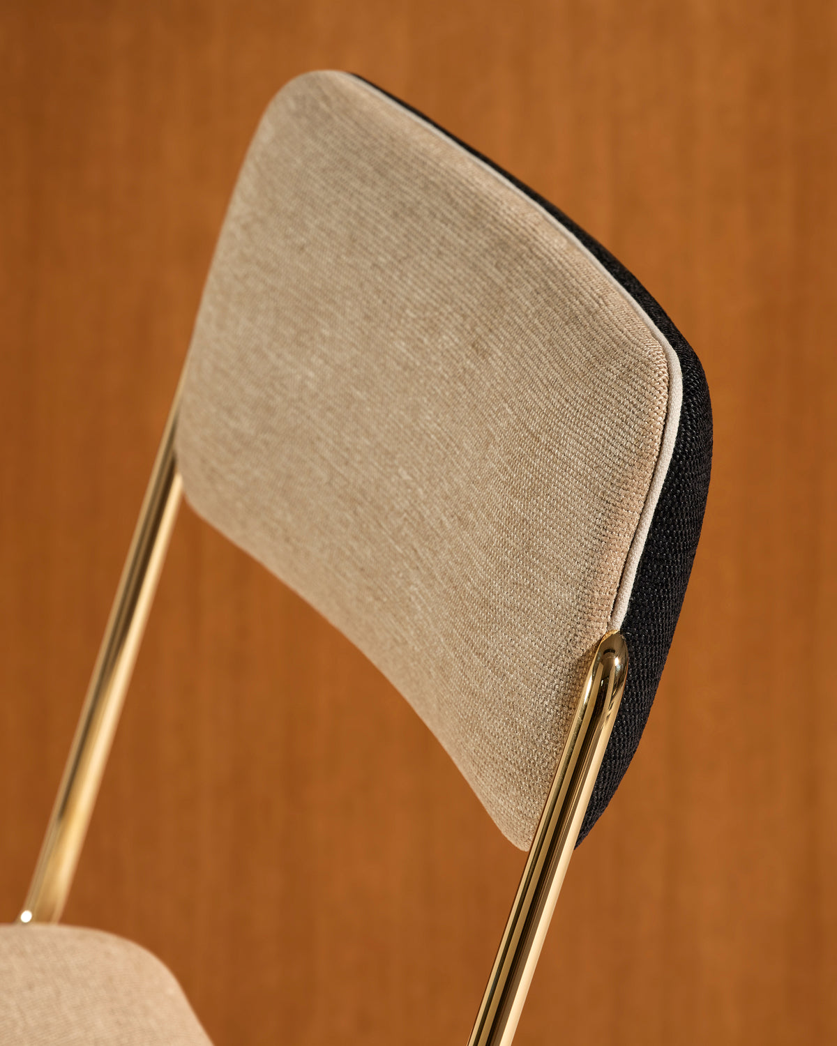 Chaise Double Jeu - Doré / Lin design Maison Sarah Lavoine Lin Velours 45 cm 85 cm 2
