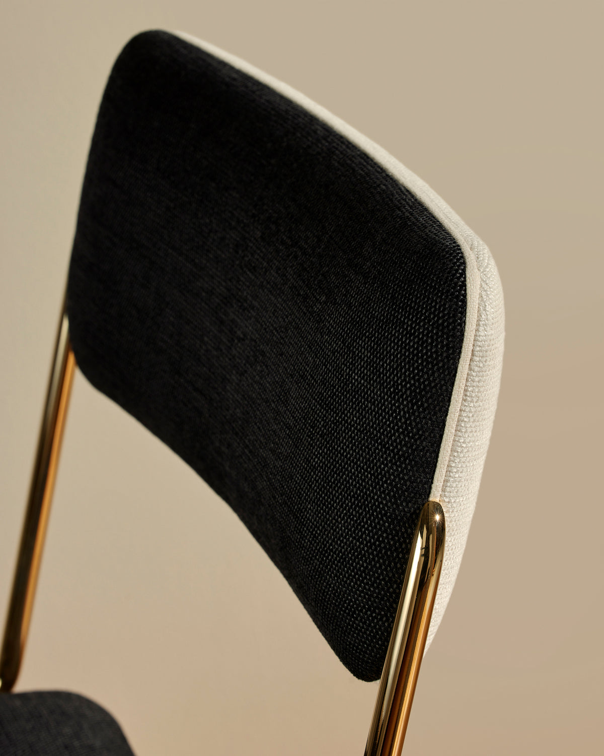 Chaise Double Jeu - Doré / Noir design Maison Sarah Lavoine Noir Velours 45 cm 85 cm 2