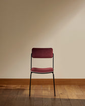 Double Game Chair - Black / Cassis design Maison Sarah Lavoine Cassis Velvet 45 cm 85 cm 1
