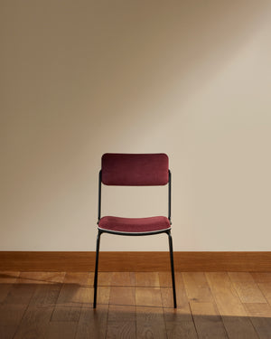 Double Game Chair - Black / Cassis design Maison Sarah Lavoine Cassis Velvet 45 cm 85 cm 1