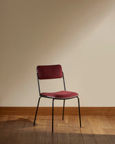Double Game Chair - Black / Cassis design Maison Sarah Lavoine Cassis Velvet 45 cm 85 cm 3