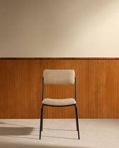 Chaise Double Jeu - Noir / Lin design Maison Sarah Lavoine Lin Velours 45 cm 85 cm 1