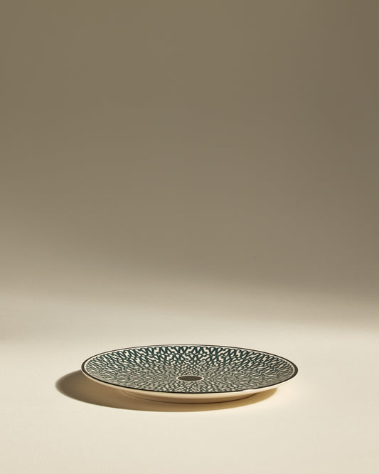 Assiette plate Sarah - Bleu Sarah design moderne Maison Sarah Lavoine Bleu Sarah Céramique   1