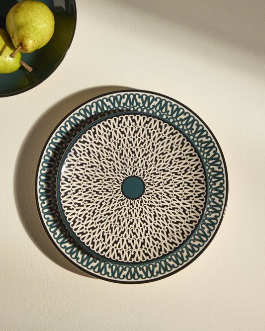 Assiette à dessert Sarah - Radis Noir design moderne Maison Sarah Lavoine Radis Noir Céramique   4