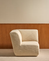 Chauffeuse d'Angle Chill - Ecru design Maison Sarah Lavoine Ecru Laine bouclée   1