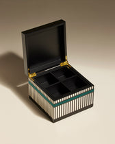 Esmée jewelry box - Bleu Sarah design Maison Sarah Lavoine Bleu Sarah Lacquered wood 17 cm 12 cm 3