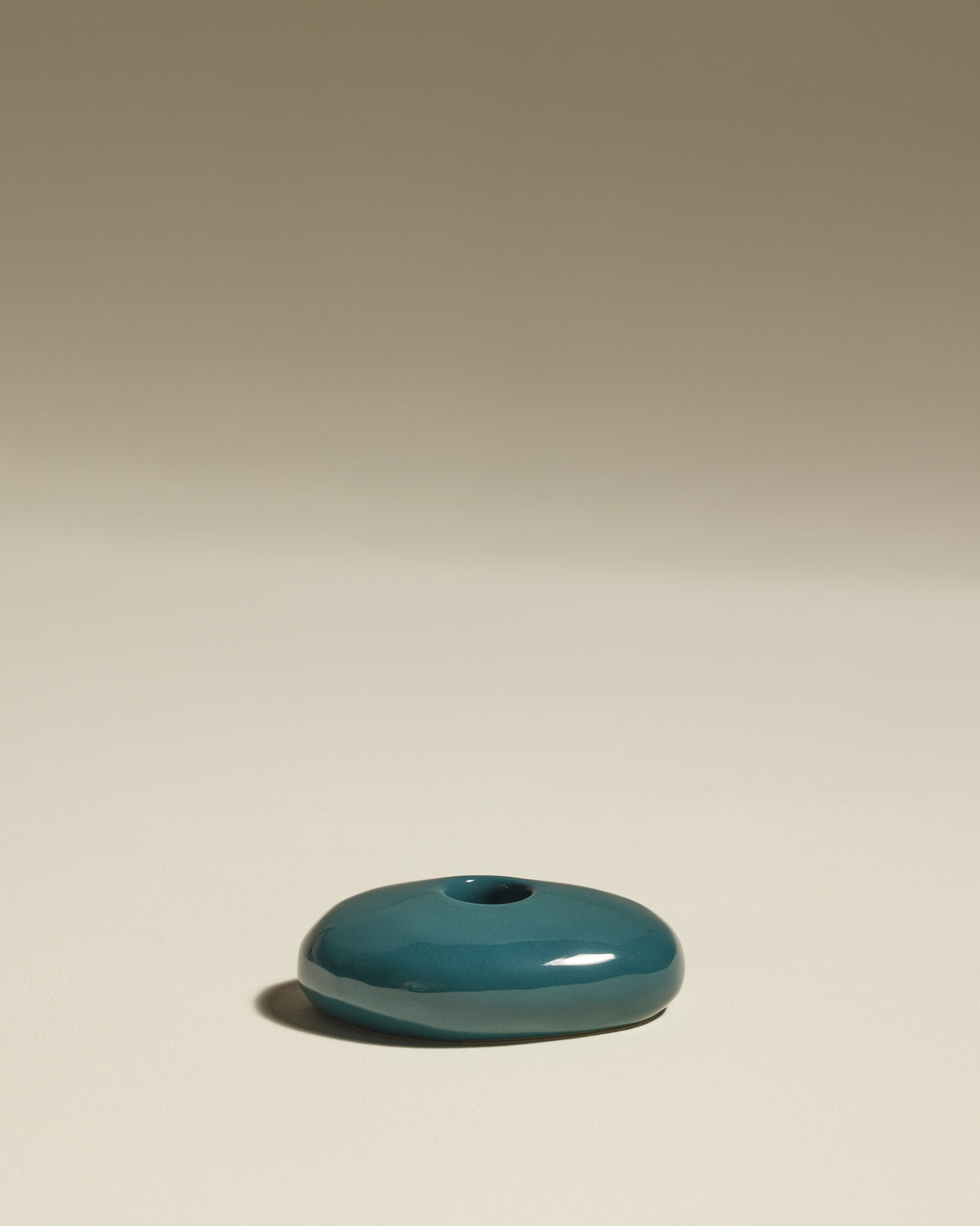 Bougeoir Stone - Bleu Sarah design Maison Sarah Lavoine Bleu Sarah Céramique 10 cm 3,5 cm  1
