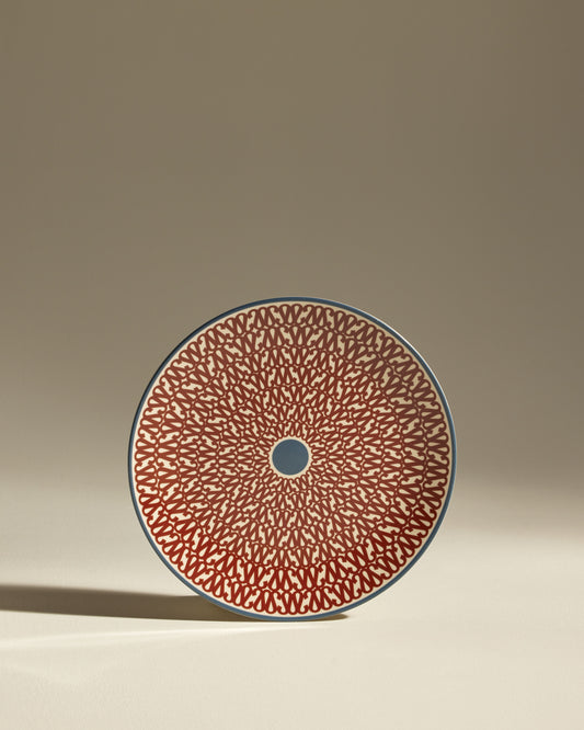 Assiette plate Sarah - Carmin design moderne Maison Sarah Lavoine Carmin Céramique   2