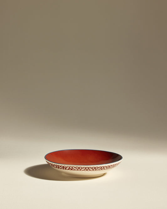 Assiette creuse Sarah - Carmin design moderne Maison Sarah Lavoine Carmin Céramique   1